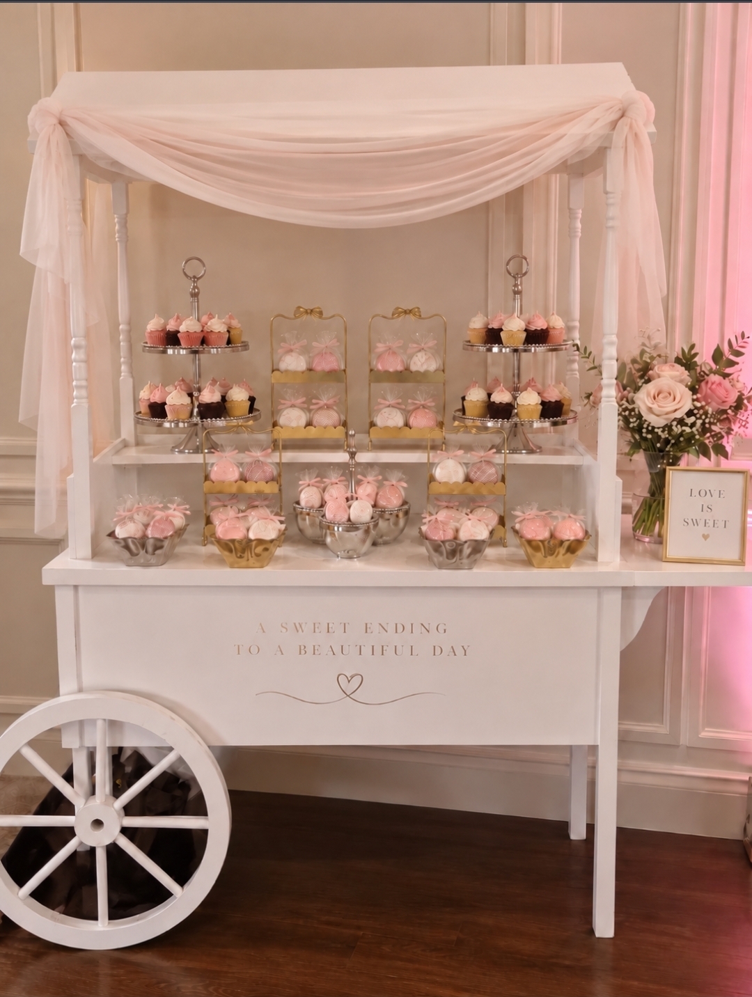 The Luxe Cart styled by Luxe Displays & Events