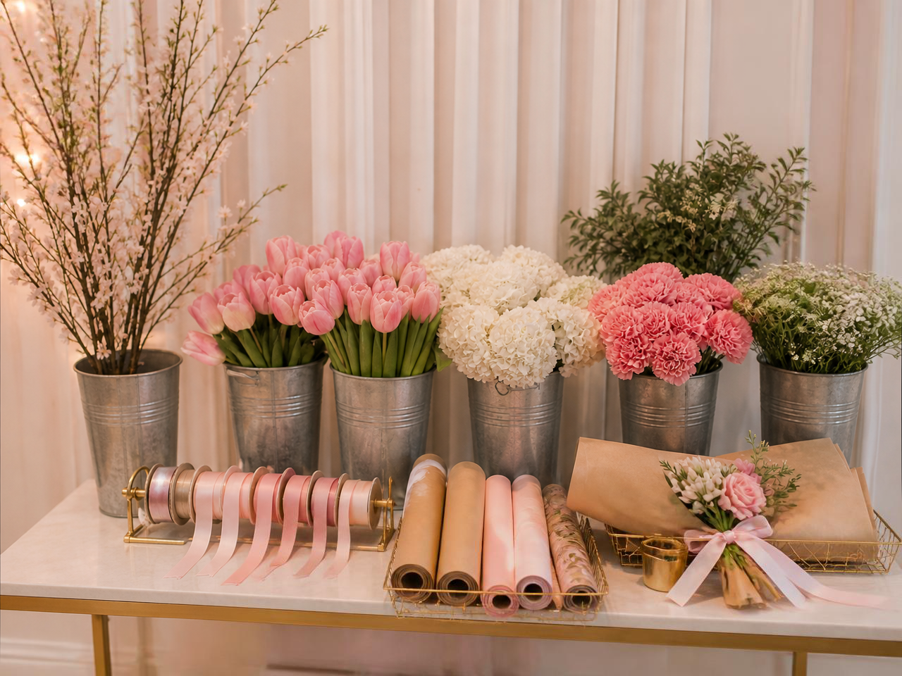Bloom Bar specialty bar styled for an event